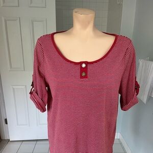 A WOMEN'S COTTON T-SHIRT Size1X by CHAPS